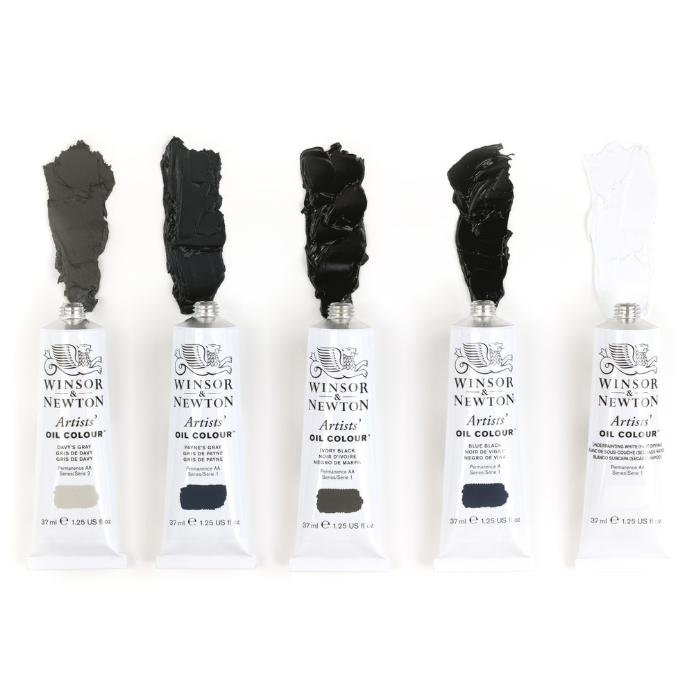 Winsor & Newton Artists' Oil Colour Neutral Set 5x37ml Tubes