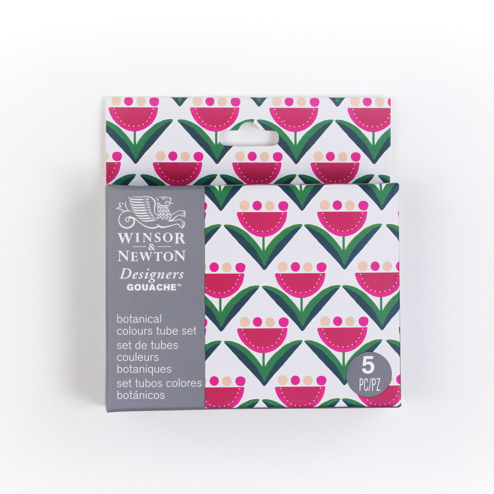 Winsor & Newton Designers Gouache Botanical Set 5x14ml Tubes
