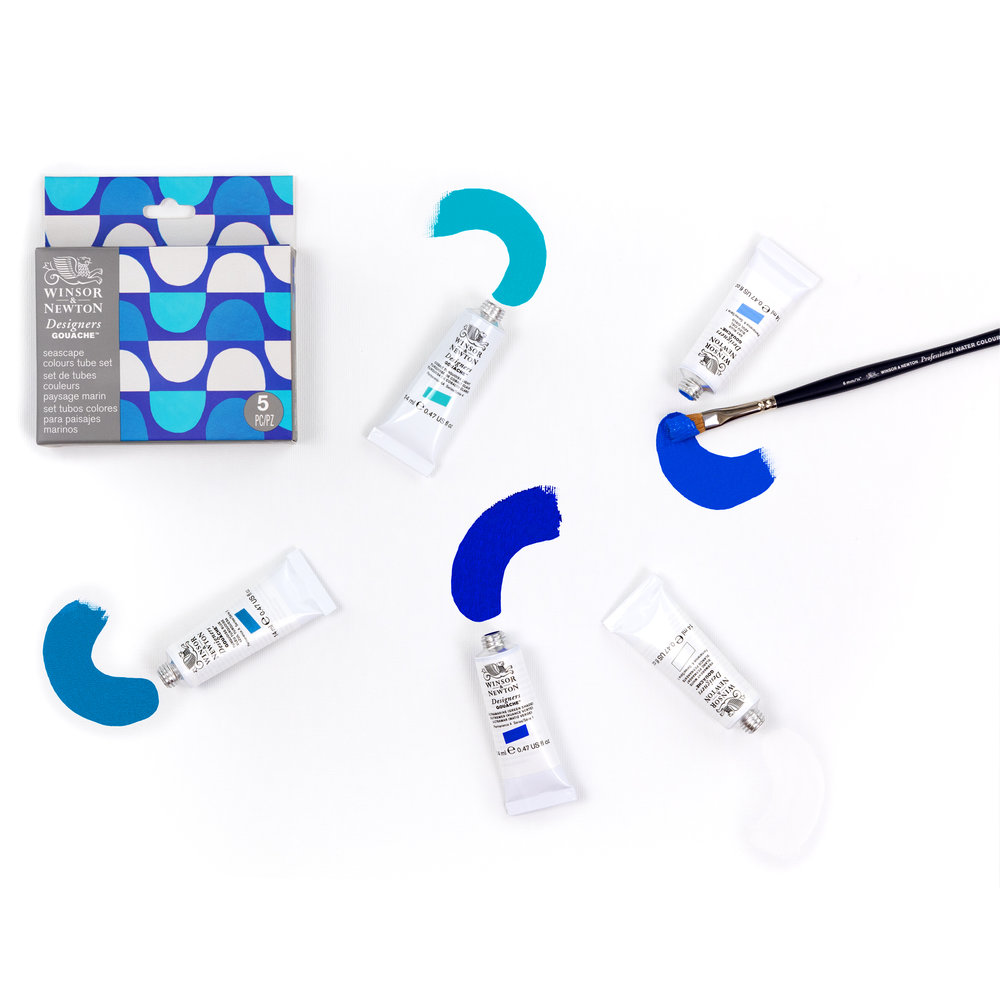 Winsor & Newton Designers Gouache Seascape Set 5x14ml Tubes