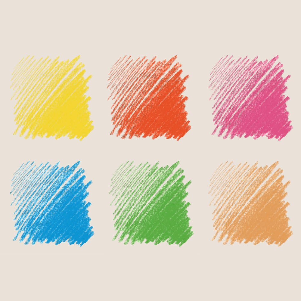 Conté à Paris Pastel pencil x 6 Bright hues