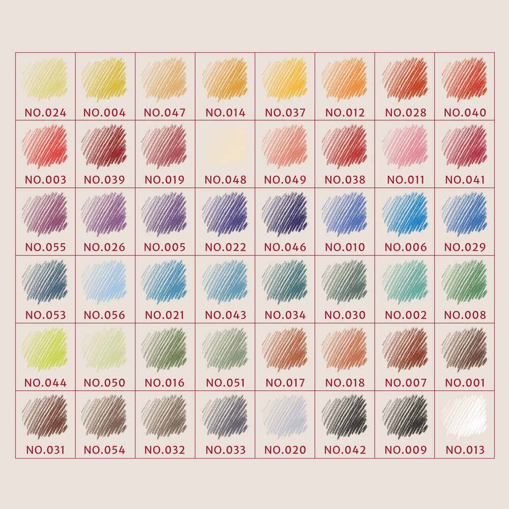 Conté à Paris Bamboo Box Colour carrés assorted x 48