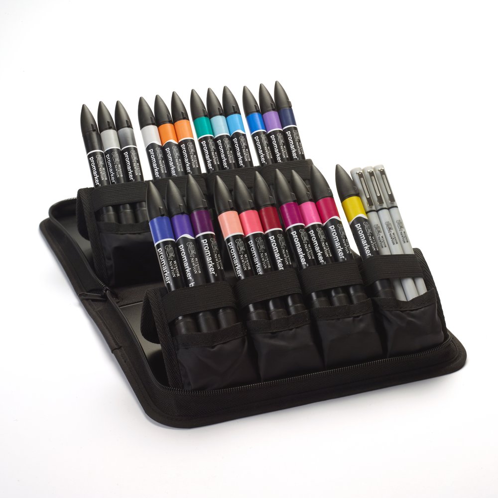 Winsor & Newton Promarker Mixed Set Brush Lettering Wallet