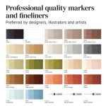 Winsor & Newton Promarker Mixed Set Interior Wallet