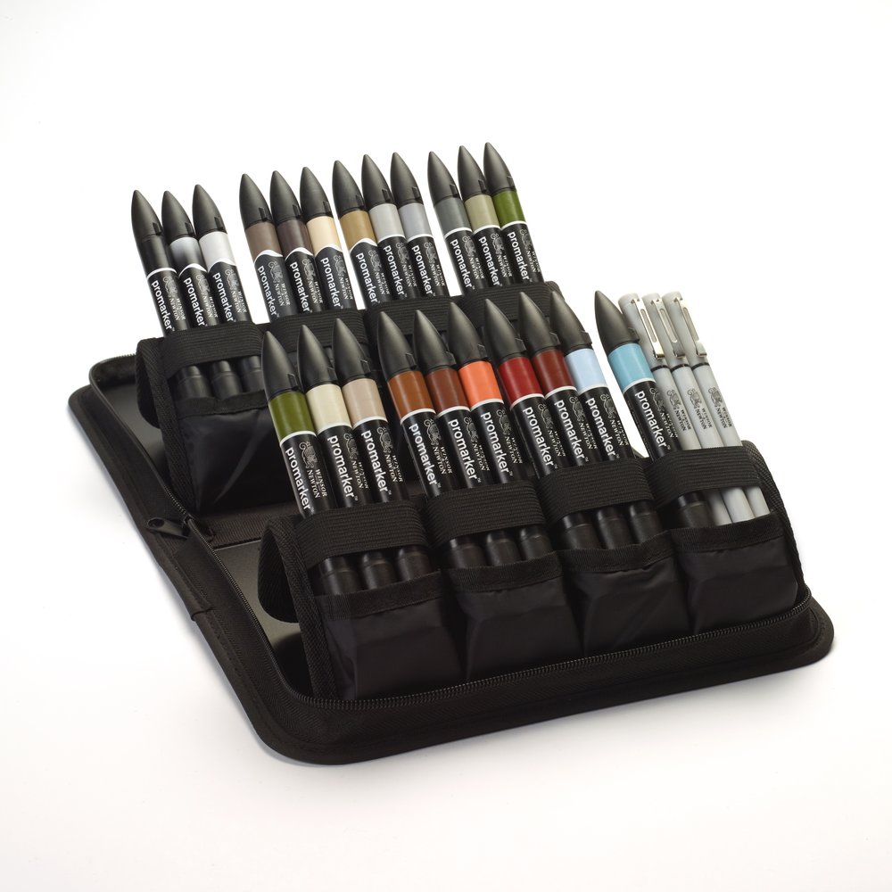 Winsor & Newton Promarker Mixed Set Interior Wallet
