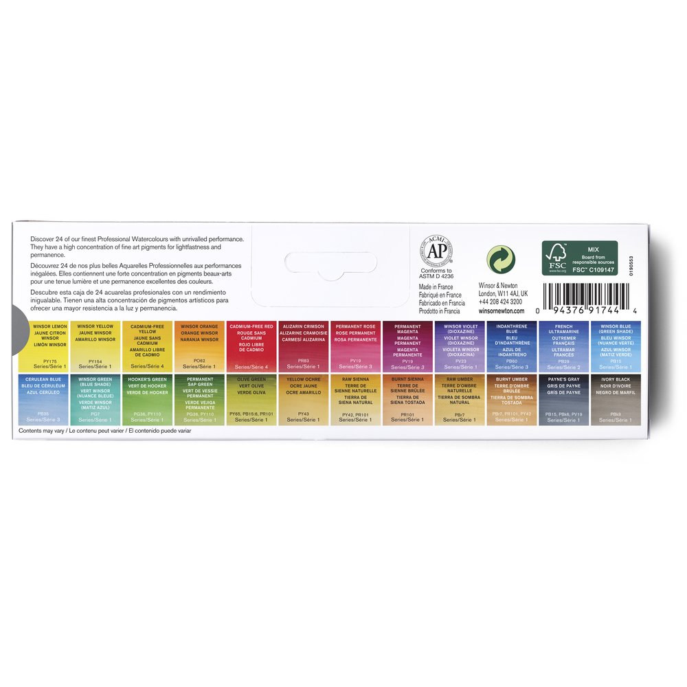 Professional Watercolour Complete Travel Tin
