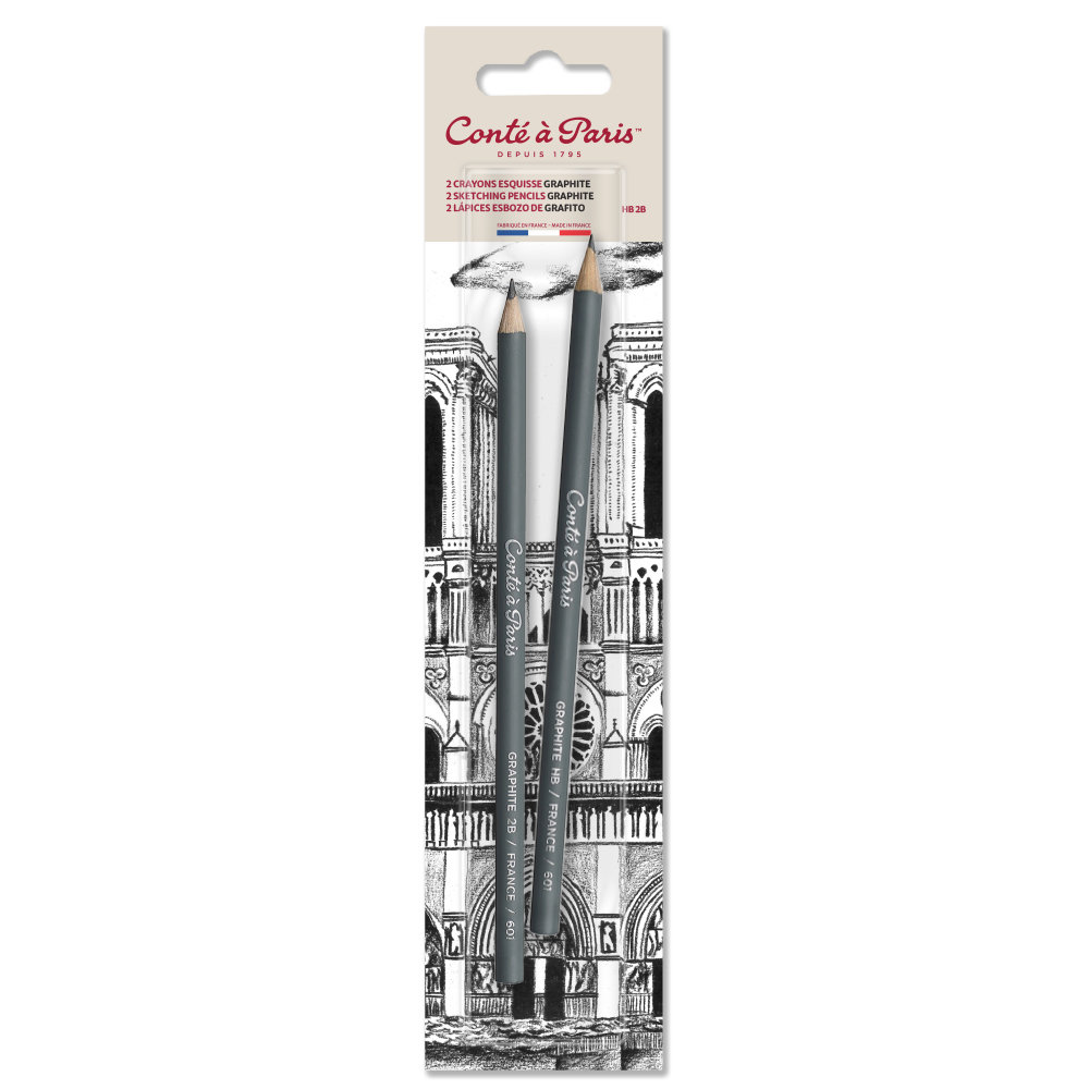 Conté à Paris 2 pencils “Graphite” HB/2B
