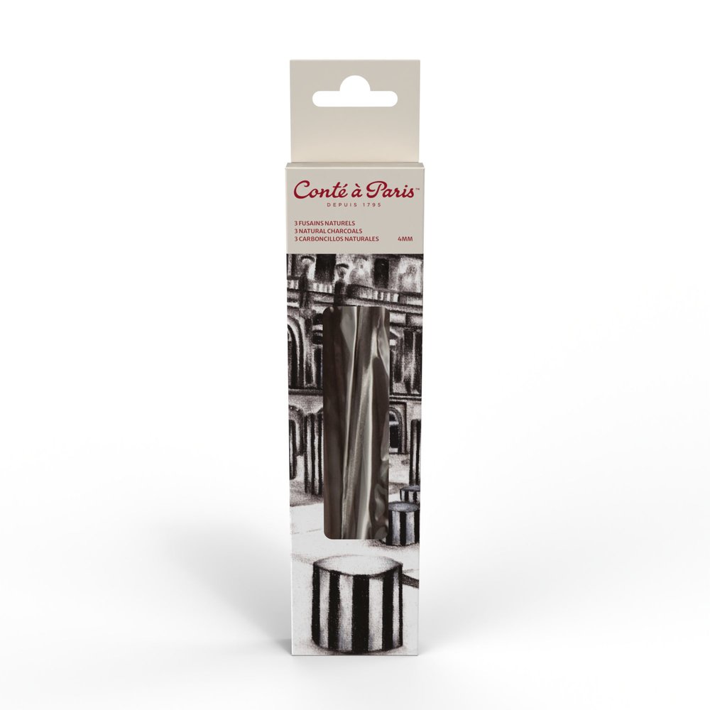 Conté à Paris Blister of 5 natural charcoals