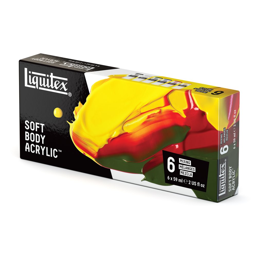 Liquitex Professional Soft Body Acrylic Set - 6x59ml - Mixing
