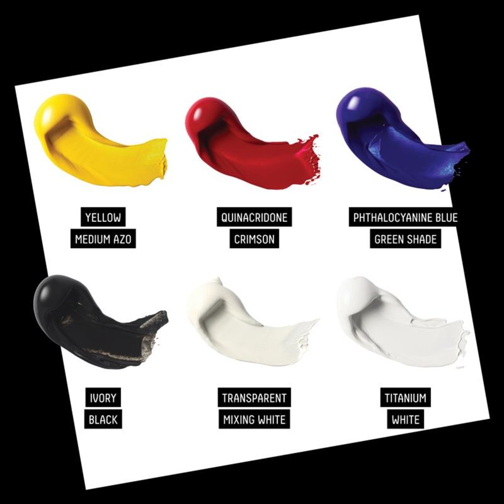 Liquitex Professional Heavy Body Acrylic Set - 6x59ml - Mixing