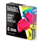 Liquitex Professional Heavy Body Acrylic Set Of 6x59ml Tube Fluorescent NA