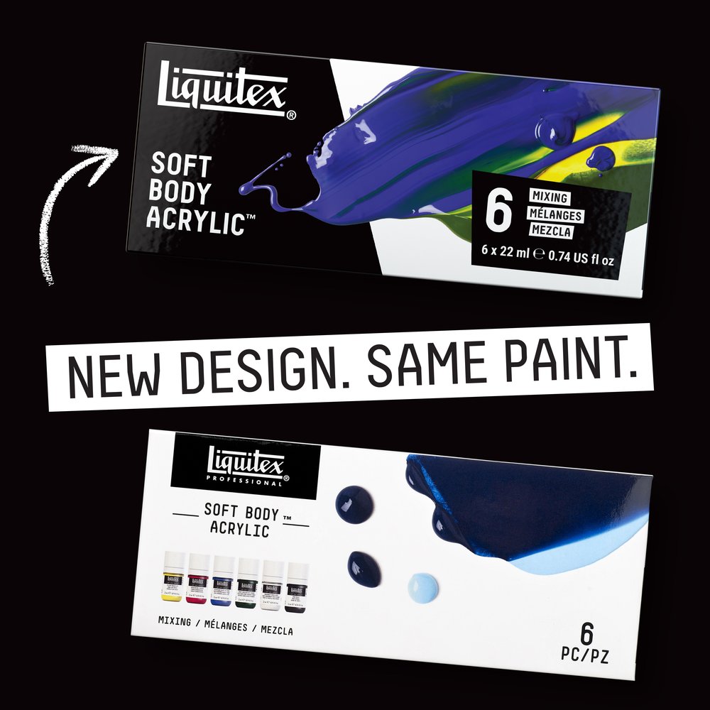 Liquitex Professional Soft Body Acrylic Set - 6x22ml - Mixing