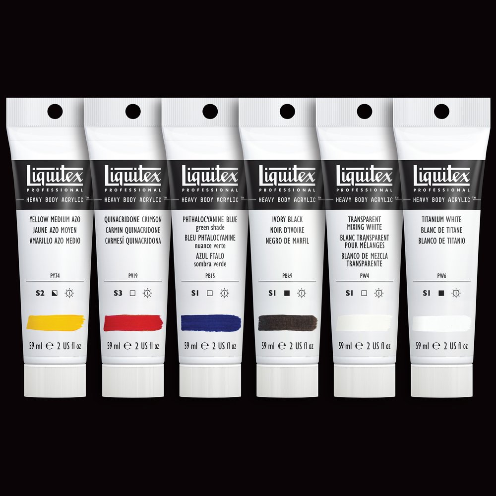 Liquitex Professional Heavy Body Acrylic Set - 6x59ml - Mixing