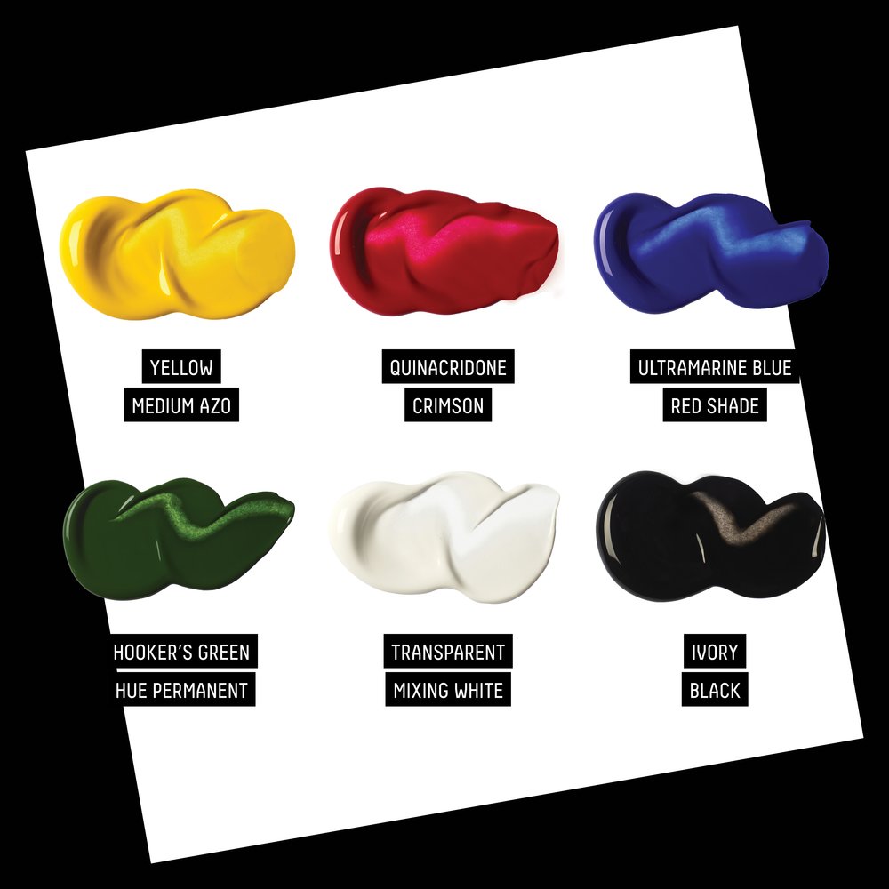 Liquitex Professional Soft Body Acrylic Set - 6x59ml - Mixing