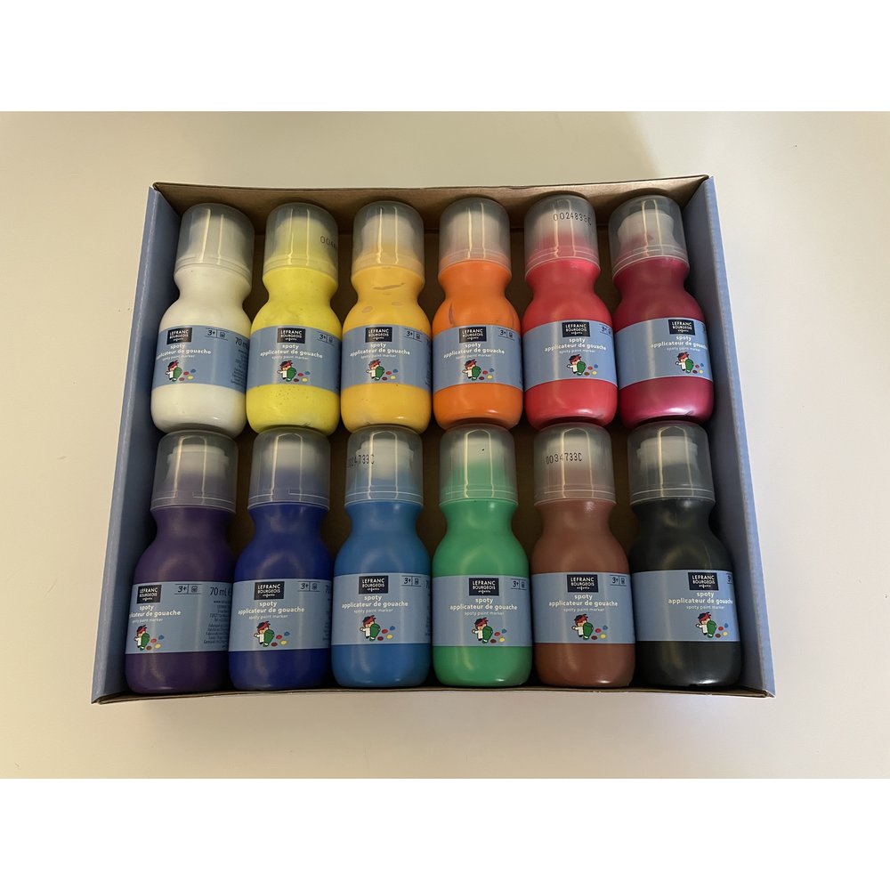 Lefranc Bourgeois 12x70ml Tempera Paint Markers