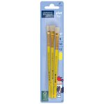 Lefranc Bourgeois Education Set 3 Varkenshaar Penselen Plat N° 8/10/12