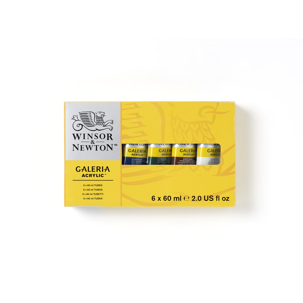 Winsor & Newton Galeria Acrylic Colour 6x60ml Tube Set