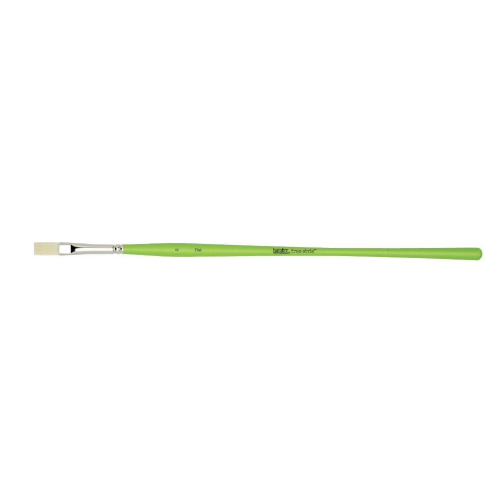 Liquitex Free Style Green Brush Flat/Lang Plat N°2