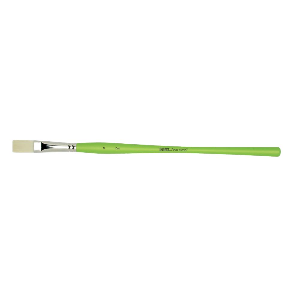 Liquitex Free Style Green Brush Flat/Lang Plat N°8