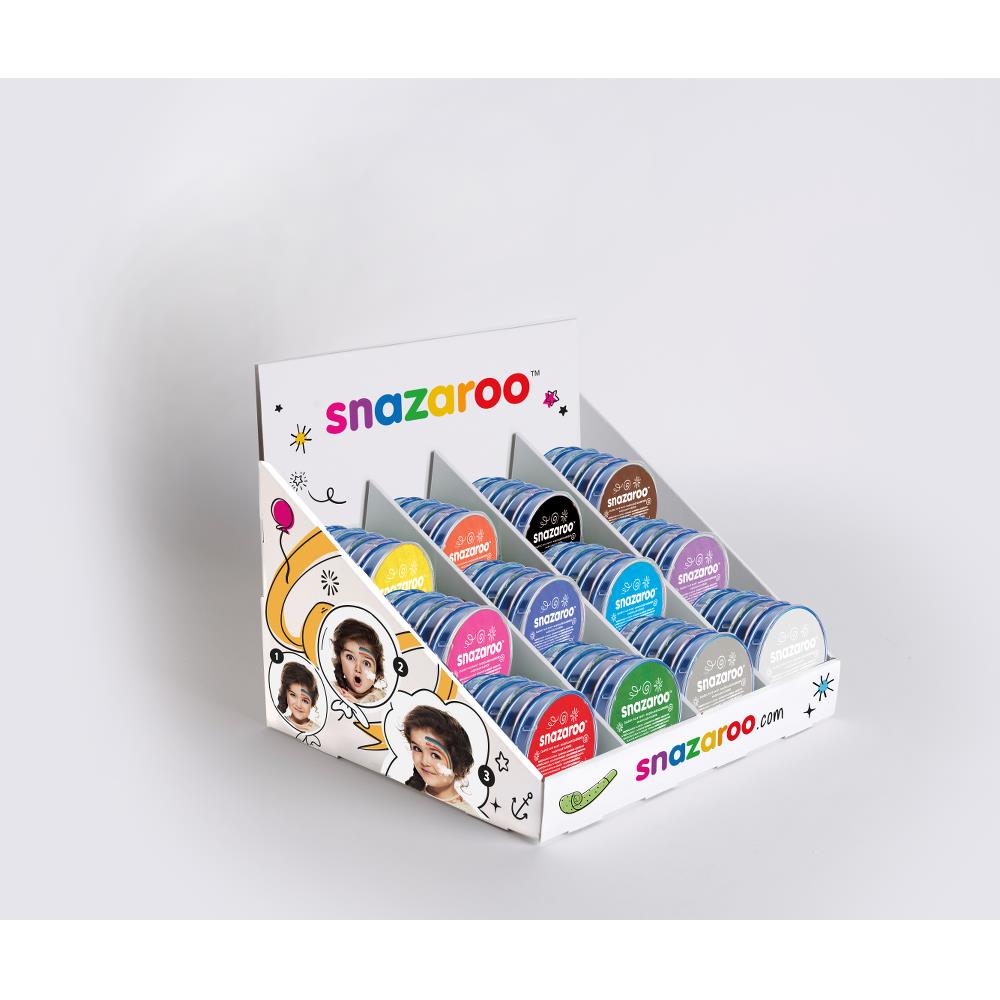 Snazaroo Counterdisplay Schmink 60x18ml Assorted
