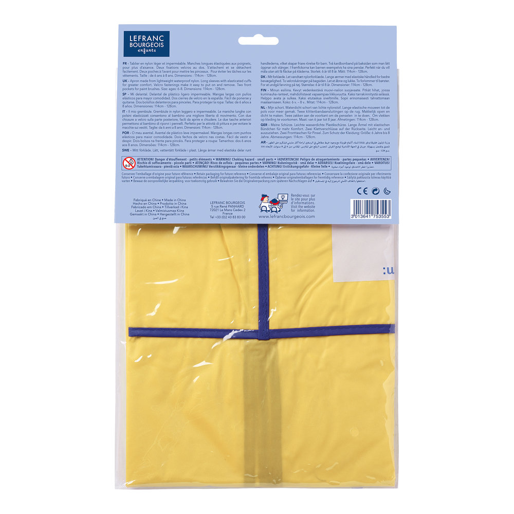 Lefranc Bourgeois Nylon Kinderschort Lange Mouwen 114-128cm