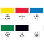 Liquitex Professional Acrylic Gouache Primaire Kleuren Set 6x59ml
