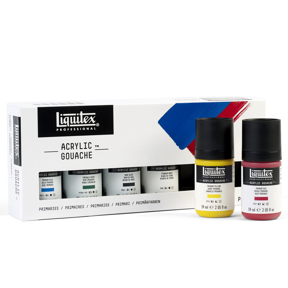 Liquitex Professional Acrylic Gouache Primaire Kleuren Set 6x59ml