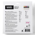 Liquitex Professional Acrylic Paint Marker Fluorescent Wide Set - 6 Markers 15mm