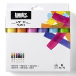 Liquitex Professional Acrylic Paint Marker Vibrant Wide Set - 6 Markers 15mm