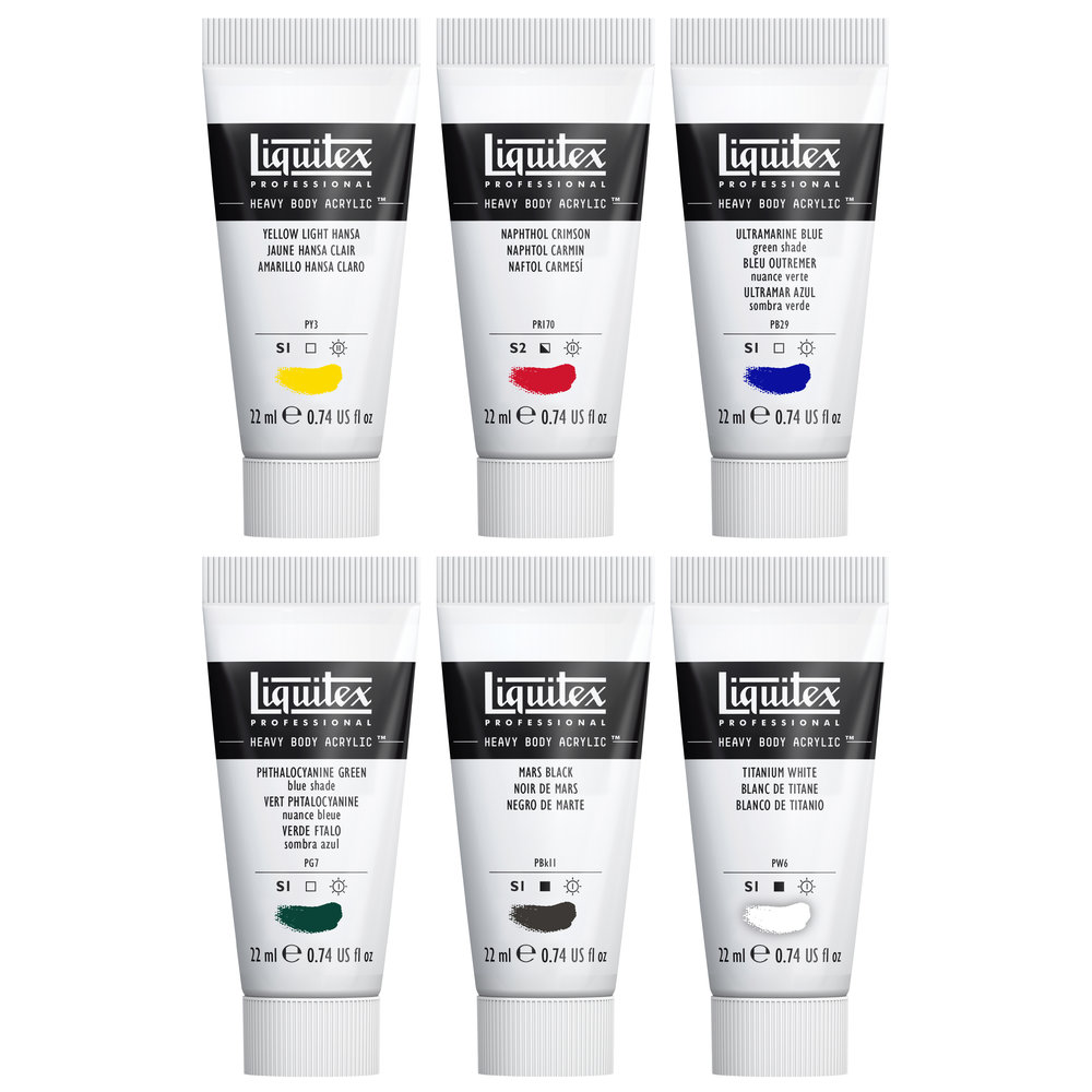 Liquitex Professional Acrylic Heavy Body Classic Set 6x22ml