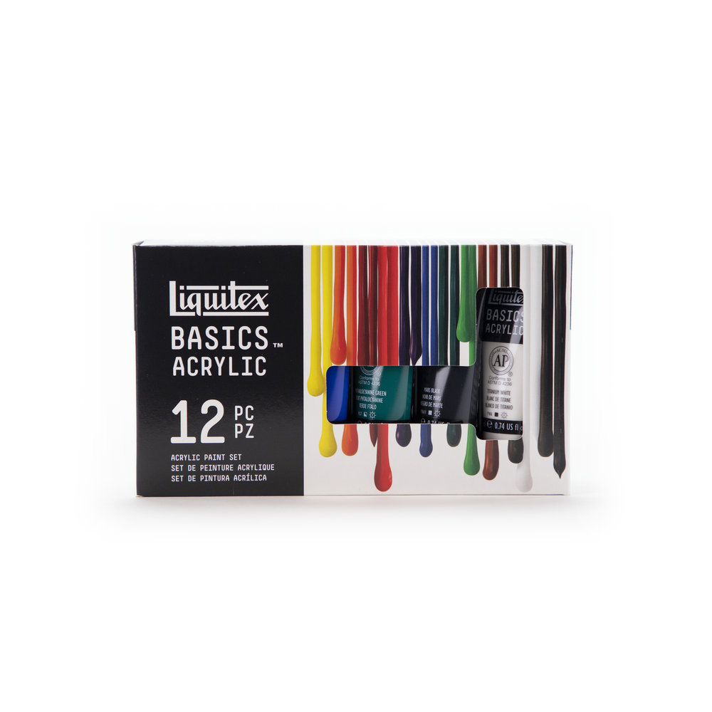 Liquitex Basics Acrylic Colour Set 12x22ml