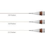 Winsor & Newton Fineliner Sepia Setx3 Assorti