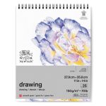Winsor & Newton Tekenblok, Spiraalbinding, Fijne Korrel 150Gr 27.9x35.6cm 25 Vel