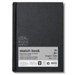 Winsor & Newton Schetsboek, Gebonden, Zwarte Kaft, Micro Perf., 110 Gr A5 80 Vel