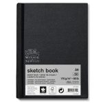 Winsor & Newton Schetsboek, Gebonden, Zwarte Kaft, Micro Perf., 170 Gr A6 50 Vel