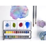 Winsor & Newton Professional Watercolour Blikken Doos 24 Halve Napjes