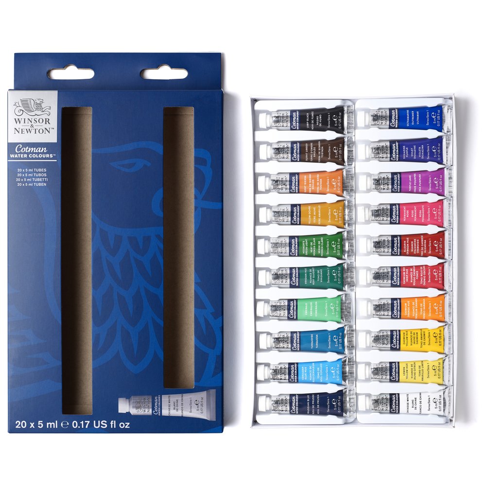 Winsor & Newton Cotman Watercolour Beginnersset 20x5ml