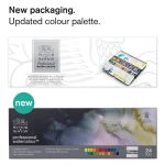 Winsor & Newton Professional Watercolour Blikken Doos 24 Halve Napjes