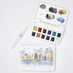 Winsor & Newton Cotman Water Colour Brush Pen Set 12 Halve Napjes + Penseel Met Reservoir