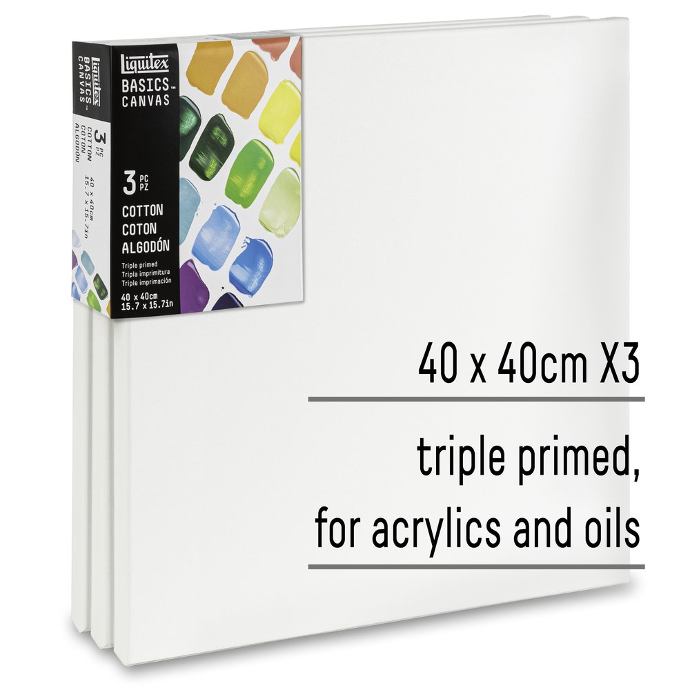 Liquitex Basics Lot 3 Canvas 40x40cm