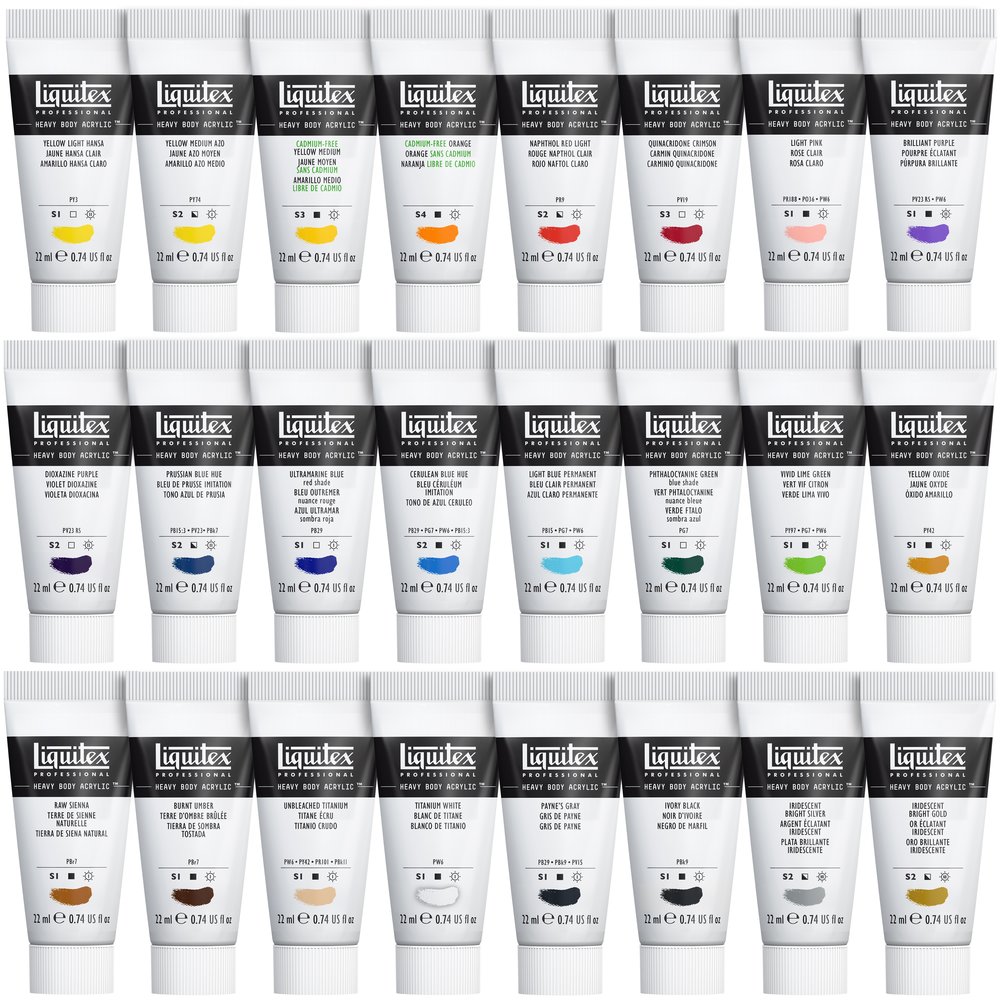 Liquitex Professional Heavy Body Acrylic 24X22ml Set