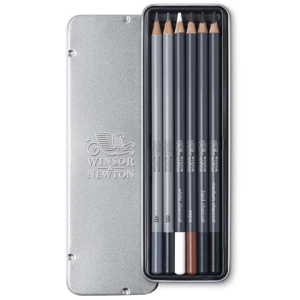 Winsor & Newton Studio Collection Set 6 Schetspotloden