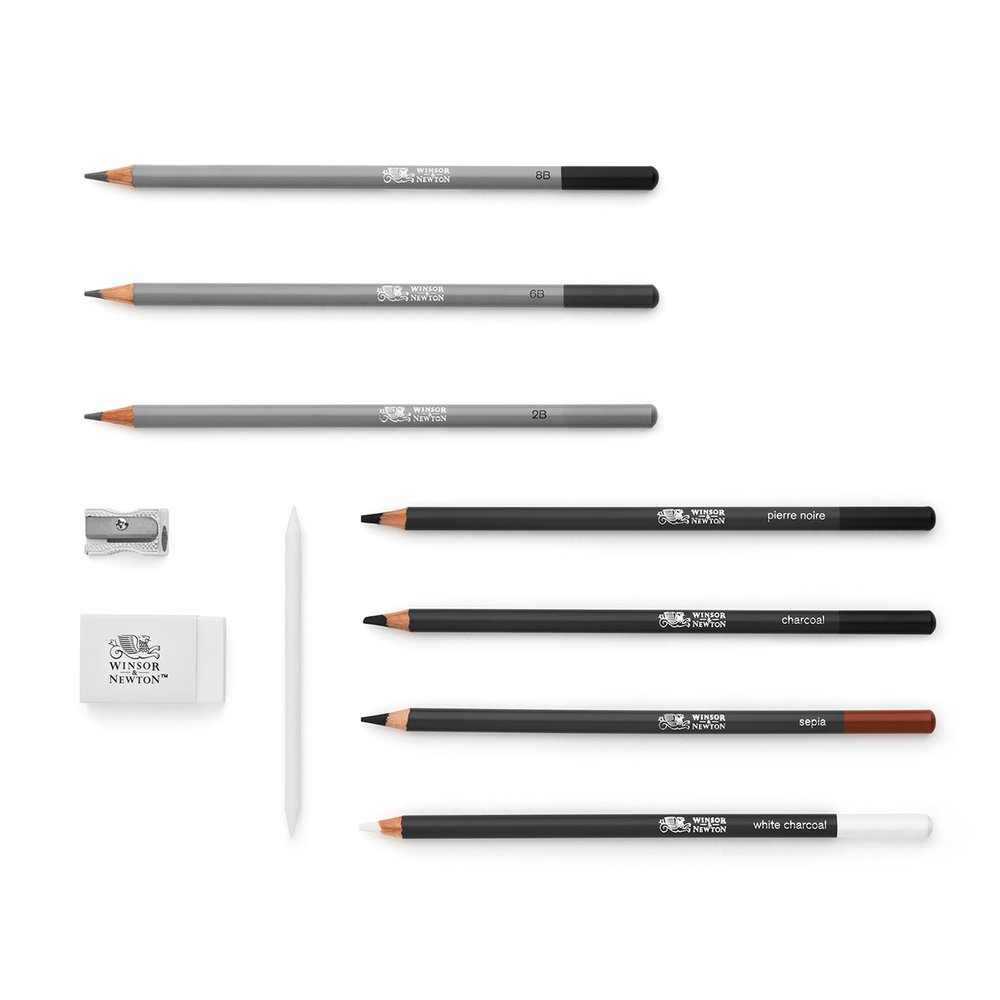 Winsor & Newton Studio Collection Set 10 Schet Potloden En Accesoires