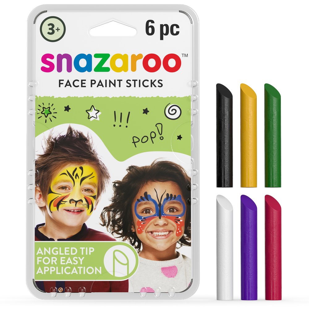 Snazaroo Unisex Facepaint Sticks - Set of 6 - Nordic