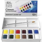 Winsor & Newton Cotman Water Colour Pocket Box 12 Halve Napjes