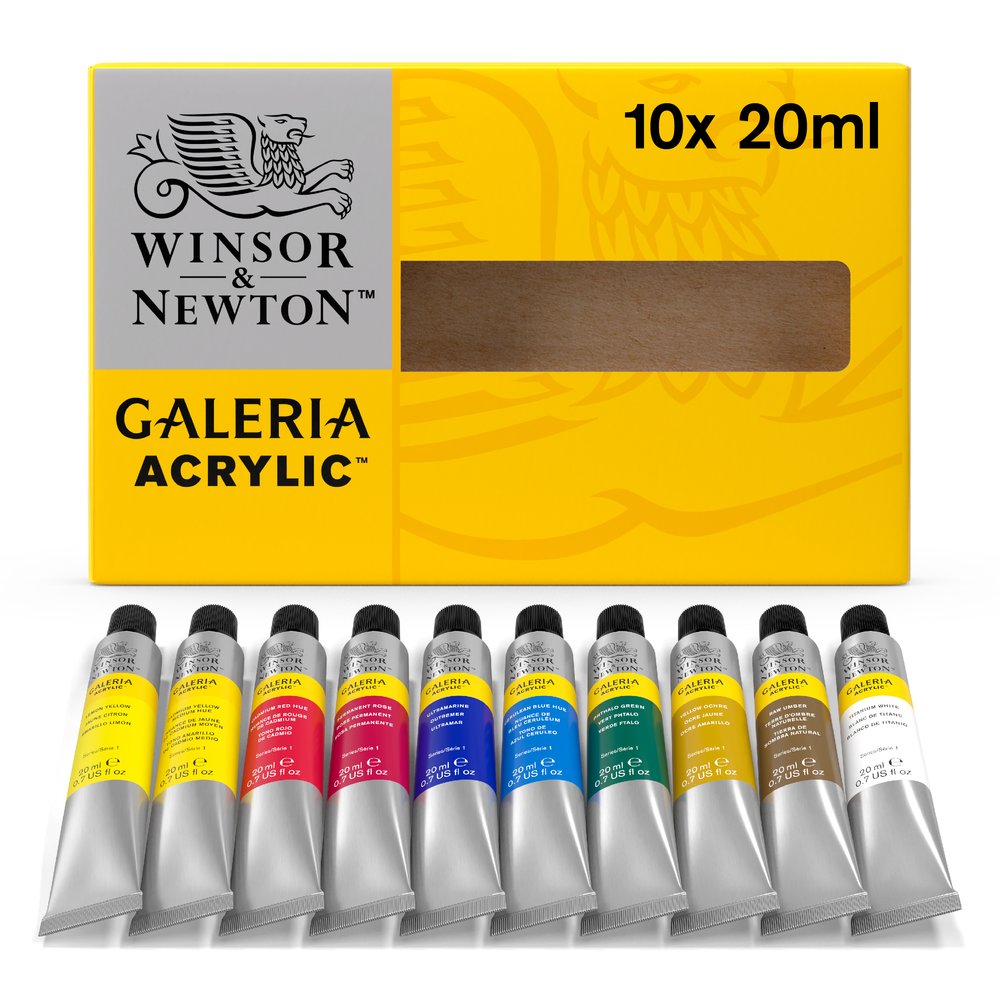 Winsor & Newton Galeria Acrylic Colour 10x20ml Tube Set