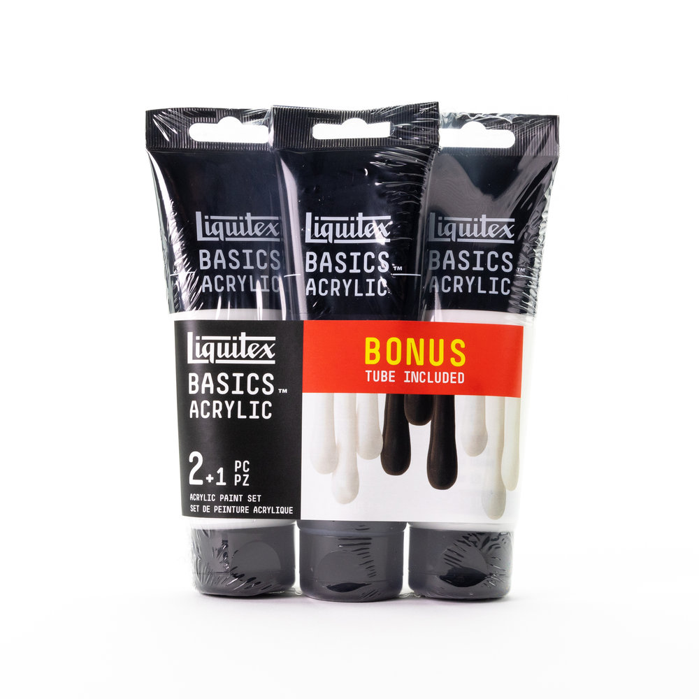 Liquitex Basics Acrylic Colour Set 3x118ml Monovhrome Kleuren
