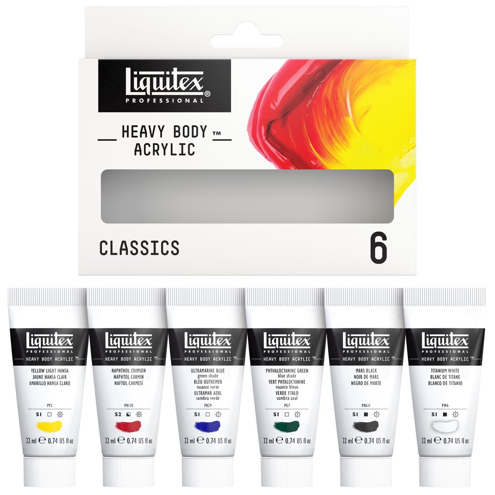 Liquitex Professional Acrylic Heavy Body Classic Set 6x22ml