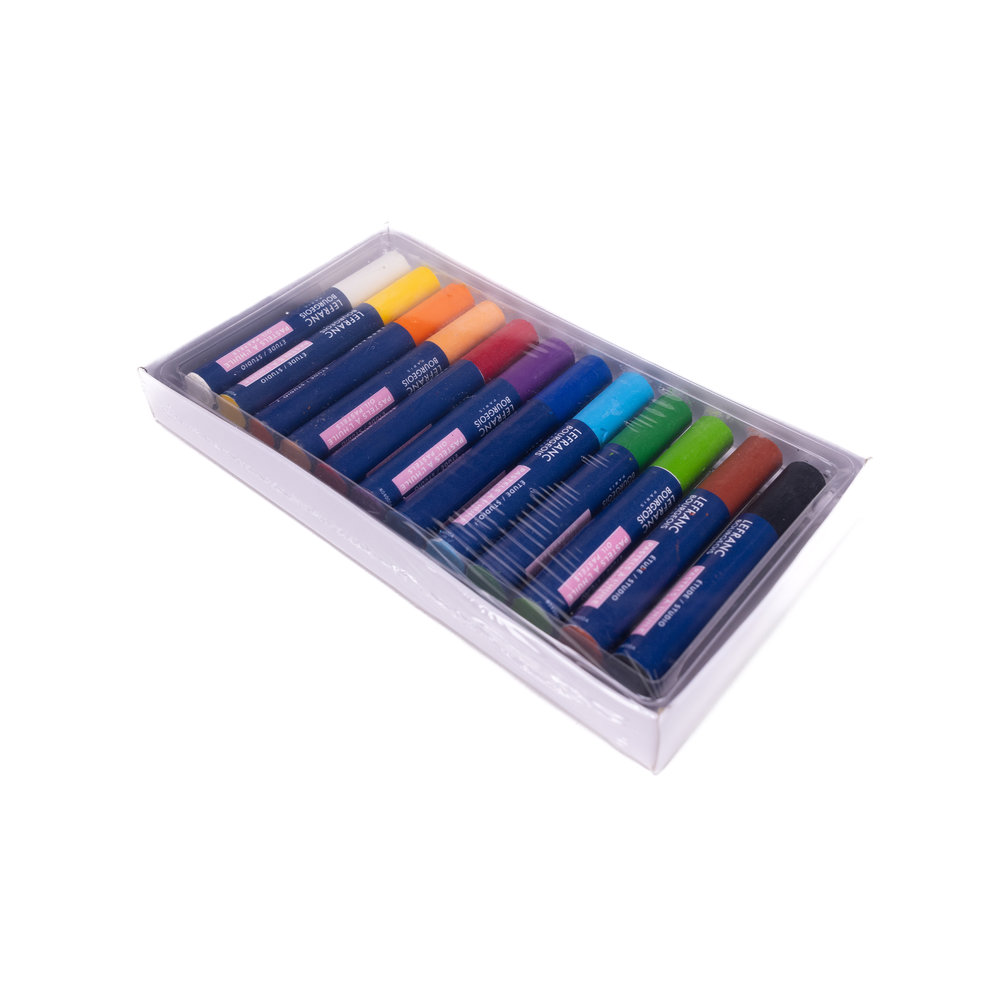 Lefranc Bourgeois Education Oliepastel Set - 12 Pastels Diam 8mm