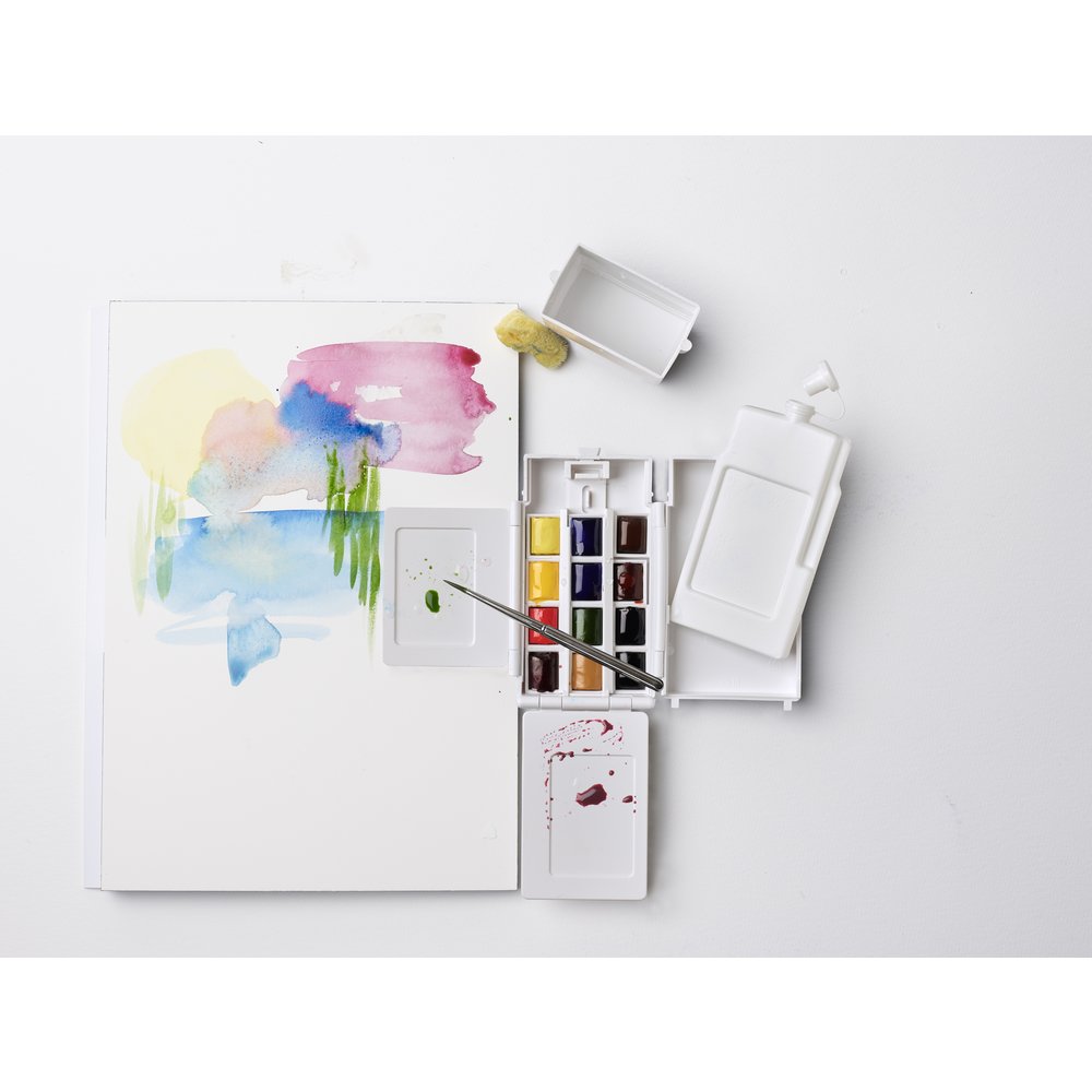 Winsor & Newton Professional Watercolour Field Box 12 Halve Napjes