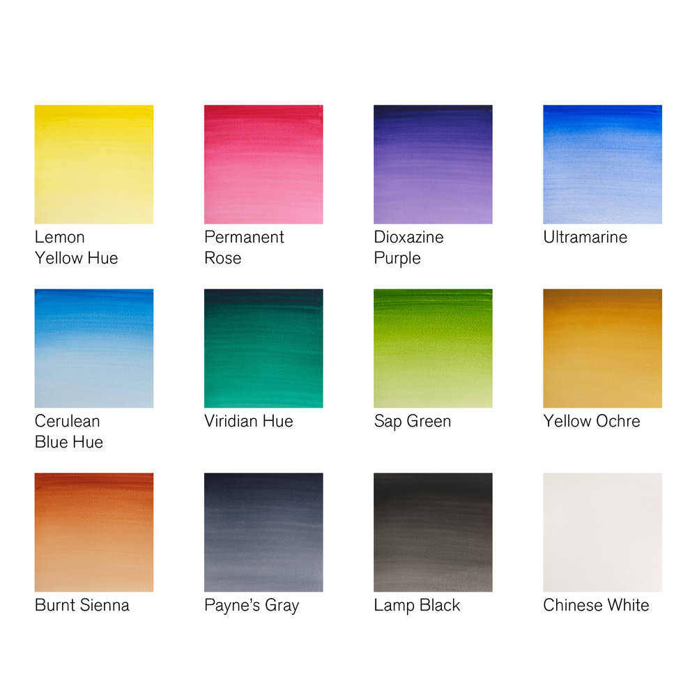 Winsor & Newton Cotman Water Colour Brush Pen Set 12 Halve Napjes + Penseel Met Reservoir